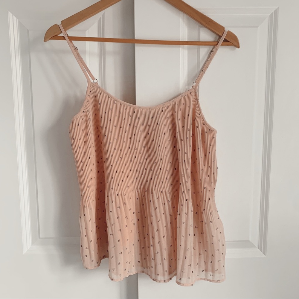 Abercrombie & Fitch Pink Flower Tank Size Small